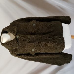 NEW Sanctuary Faux Shearling Crop Trucker Jacket